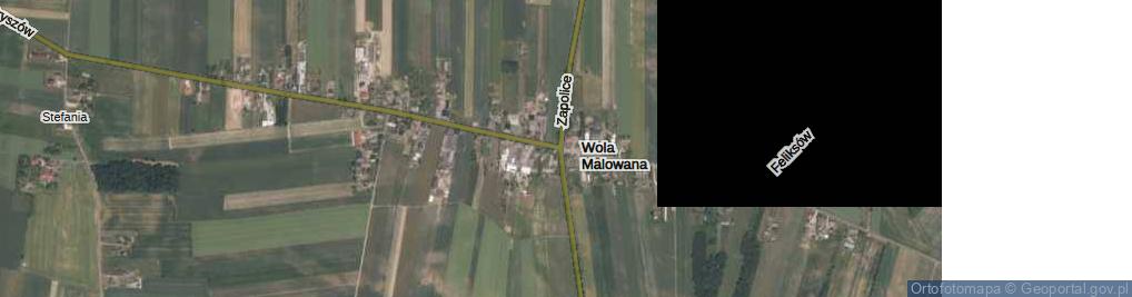 Zdjęcie satelitarne Wola Malowana ul.